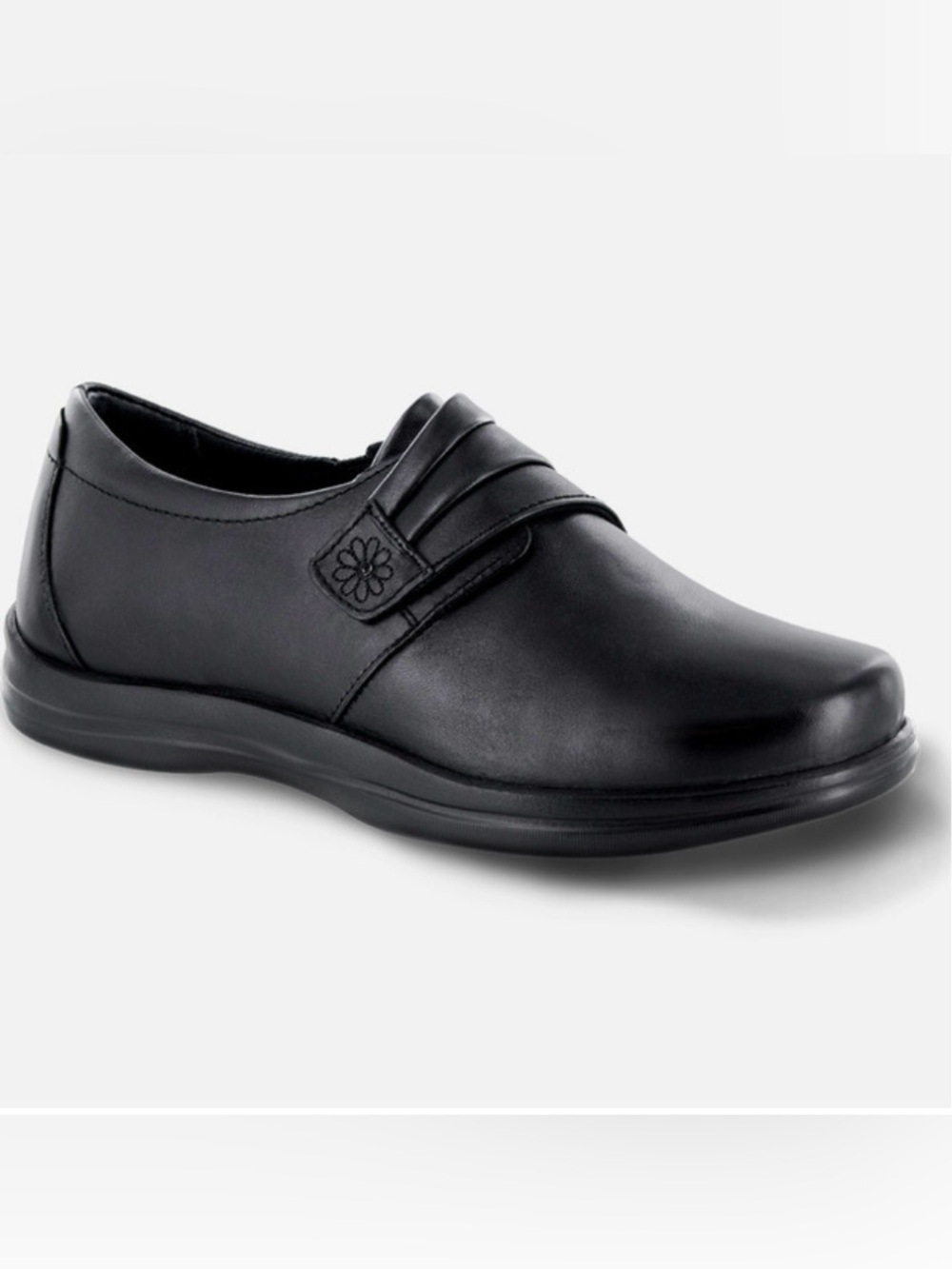 Apex Linda Black Slip-On Women's Loafer